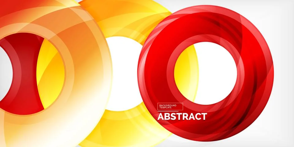 Circles, round elements, ring shapes premium background. Vector Illustration For Illustrazione stock