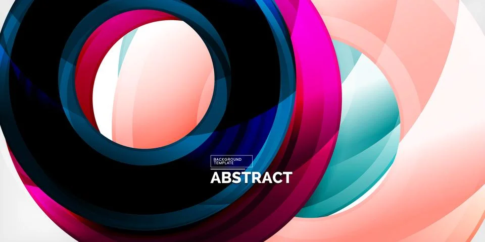 Circles, round elements, ring shapes premium background. Vector Illustration For 스톡 일러스트