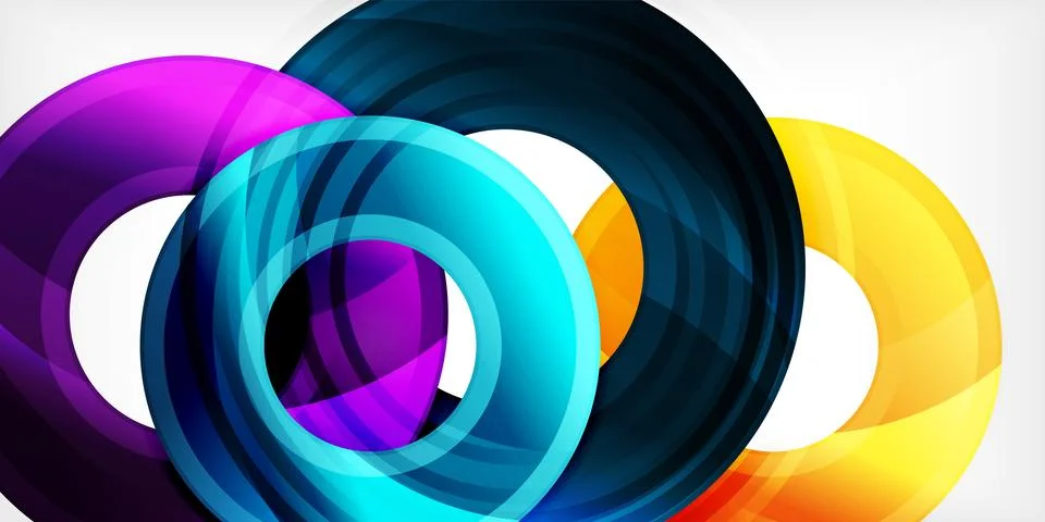 Circles, round elements, ring shapes premium background. Vector Illustration For Stock Illustration