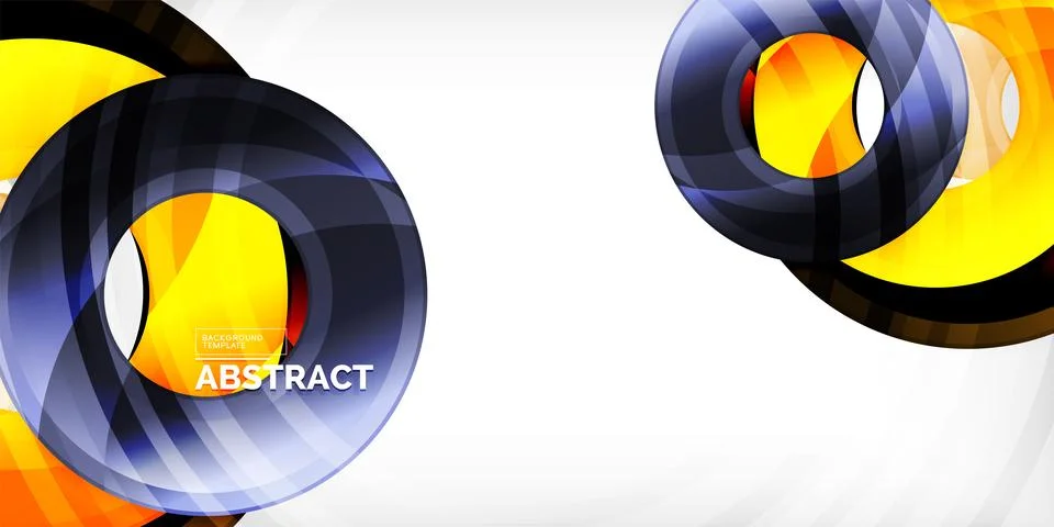 Circles, round elements, ring shapes premium background. Vector Illustration For Stock Illustration