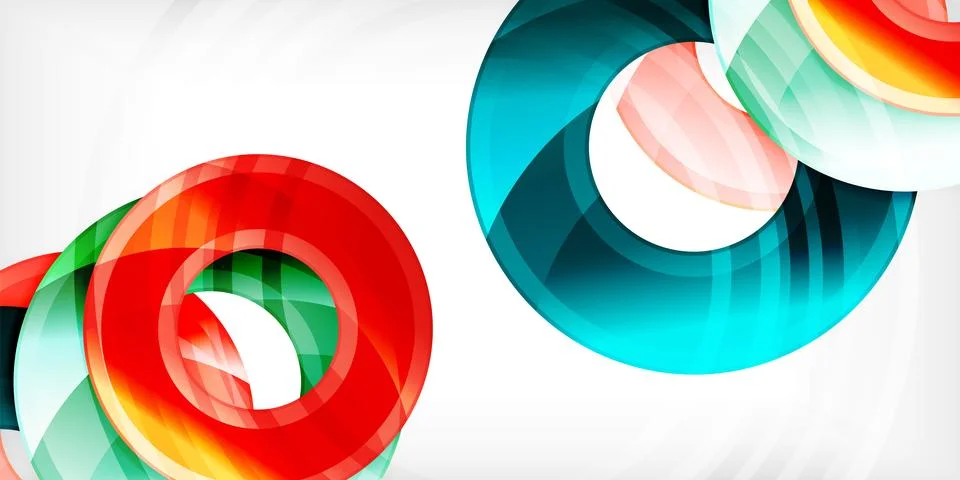 Circles, round elements, ring shapes premium background. Vector Illustration For Stock Illustration