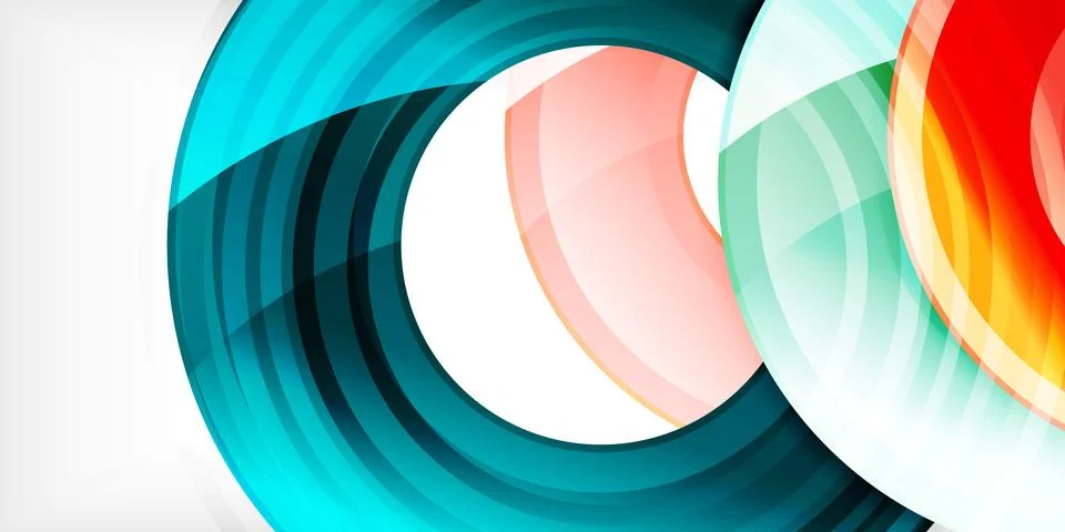 Circles, round elements, ring shapes premium background. Vector Illustration For Stock Illustration