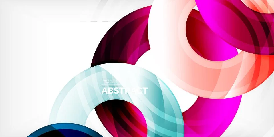 Circles, round elements, ring shapes premium background. Vector Illustration For 스톡 일러스트