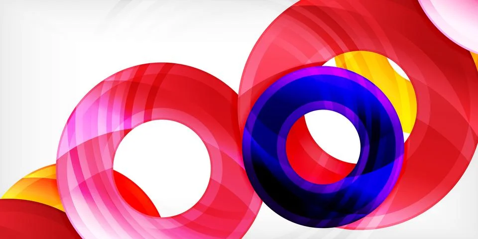 Circles, round elements, ring shapes premium background. Vector Illustration For Stock Illustration