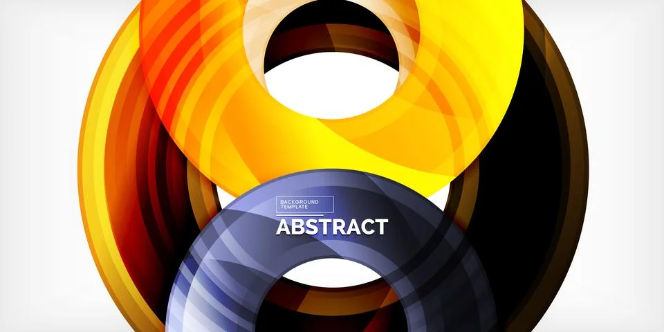 Circles, round elements, ring shapes premium background. Vector Illustration For Stock Illustration