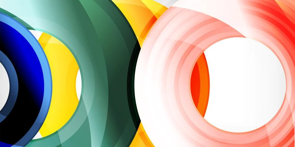 Circles, round elements, ring shapes premium background. Vector Illustration For Stock Illustration