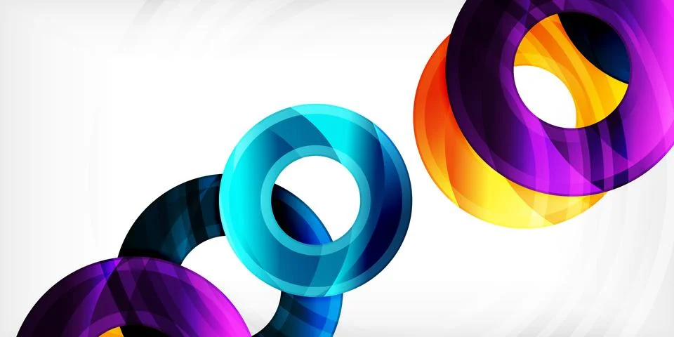 Circles, round elements, ring shapes premium background. Vector Illustration For Stock Illustration