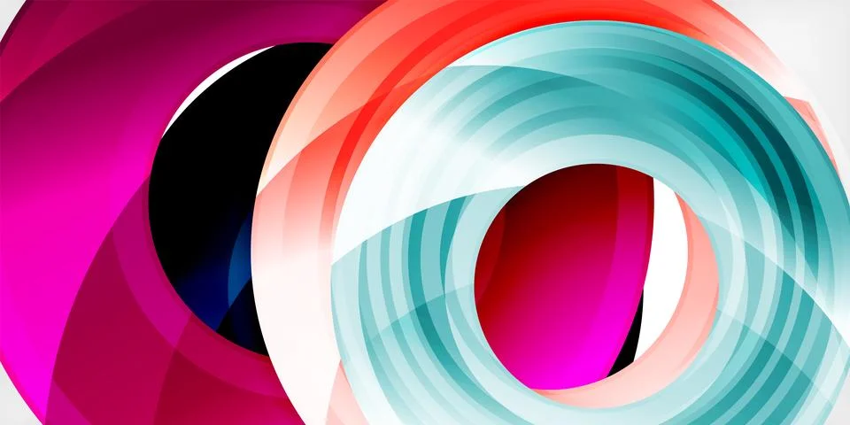 Circles, round elements, ring shapes premium background. Vector Illustration For 스톡 일러스트