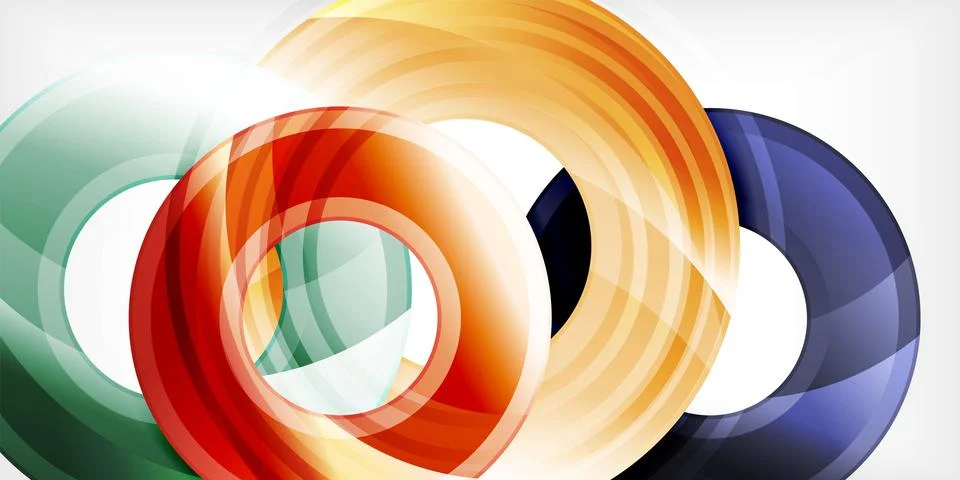 Circles, round elements, ring shapes premium background. Vector Illustration For Stock Illustration