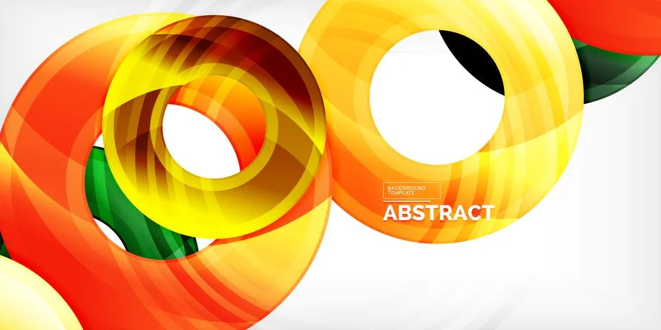 Circles, round elements, ring shapes premium background. Vector Illustration For Stock Illustration