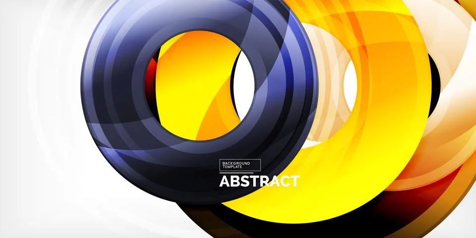 Circles, round elements, ring shapes premium background. Vector Illustration For Stock Illustration