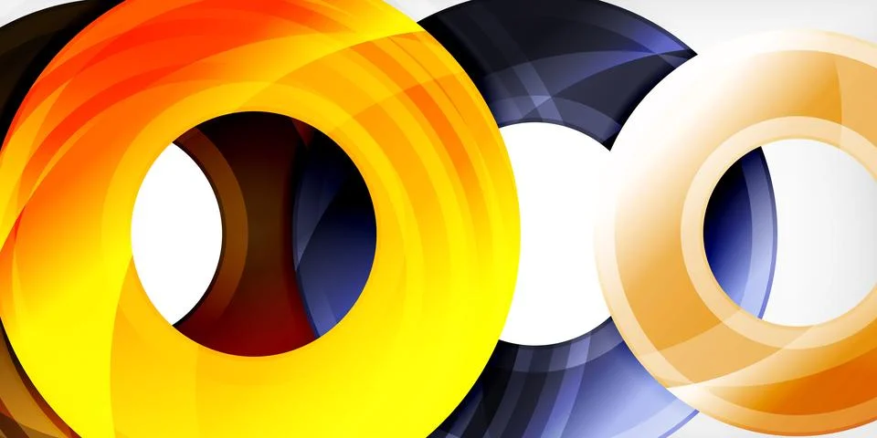 Circles, round elements, ring shapes premium background. Vector Illustration For Stock Illustration