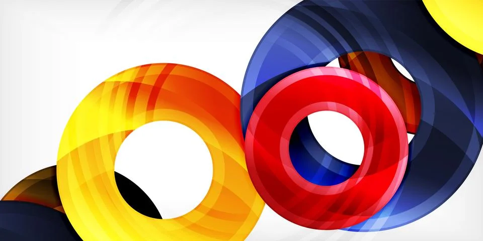Circles, round elements, ring shapes premium background. Vector Illustration For Stock Illustration