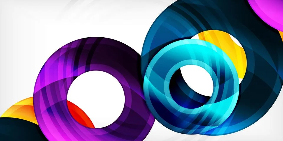 Circles, round elements, ring shapes premium background. Vector Illustration For 스톡 일러스트