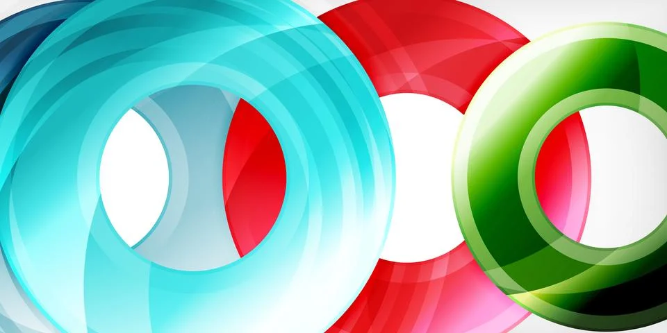 Circles, round elements, ring shapes premium background. Vector Illustration For Stock Illustration