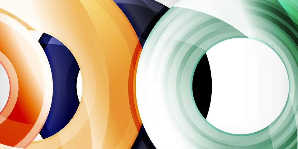 Circles, round elements, ring shapes premium background. Vector Illustration For イラスト素材