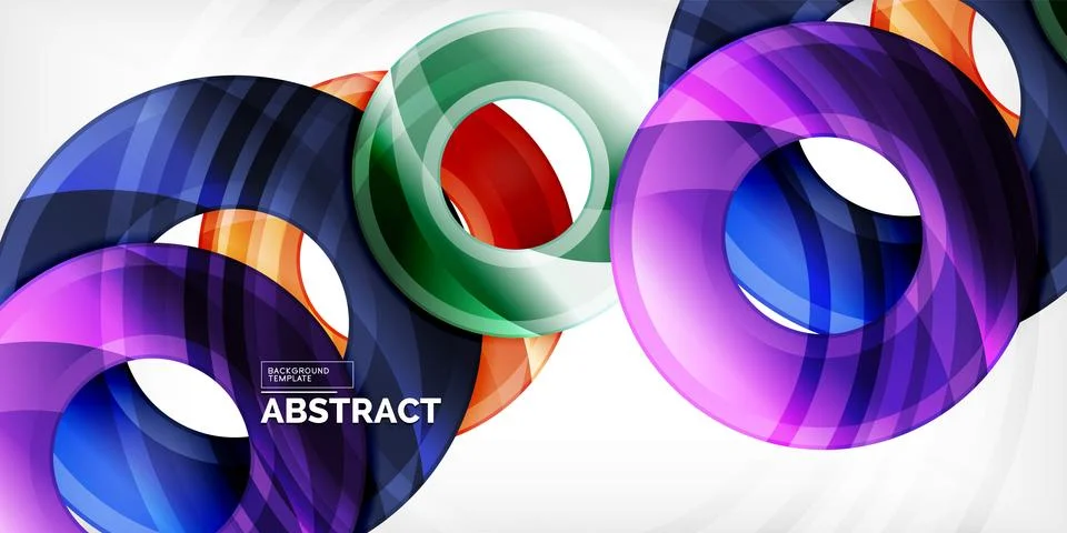 Circles, round elements, ring shapes premium background. Vector Illustration For 스톡 일러스트