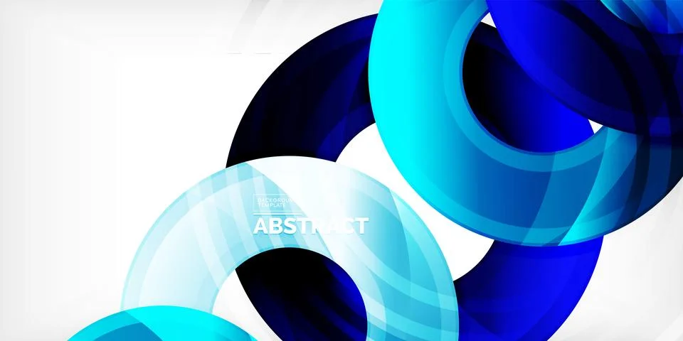 Circles, round elements, ring shapes premium background. Vector Illustration For Stock Illustration