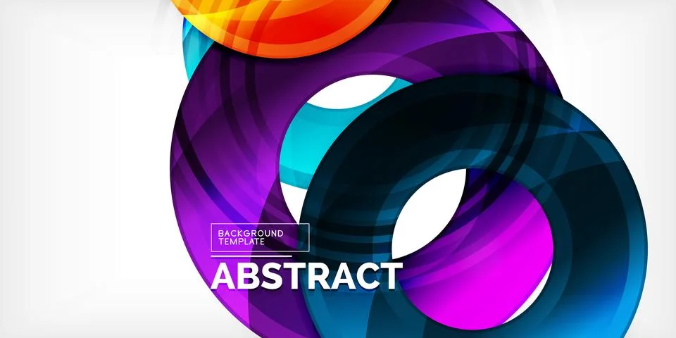 Circles, round elements, ring shapes premium background. Vector Illustration For Stock Illustration