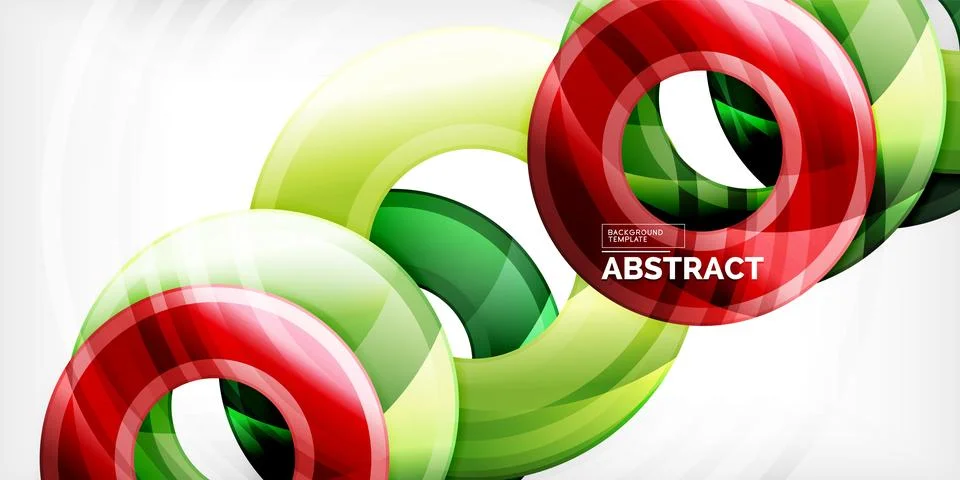 Circles, round elements, ring shapes premium background. Vector Illustration For イラスト素材
