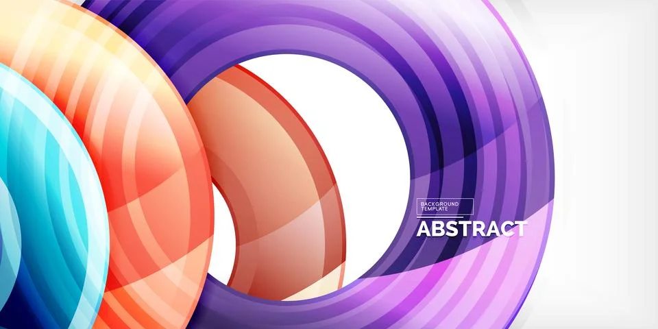 Circles, round elements, ring shapes premium background. Vector Illustration For Stock Illustration