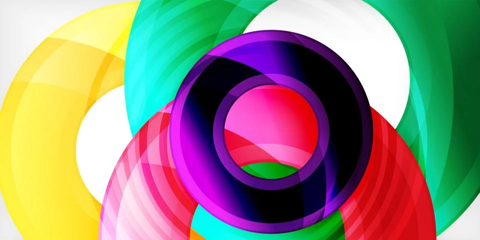 Circles, round elements, ring shapes premium background. Vector Illustration For Stock Illustration