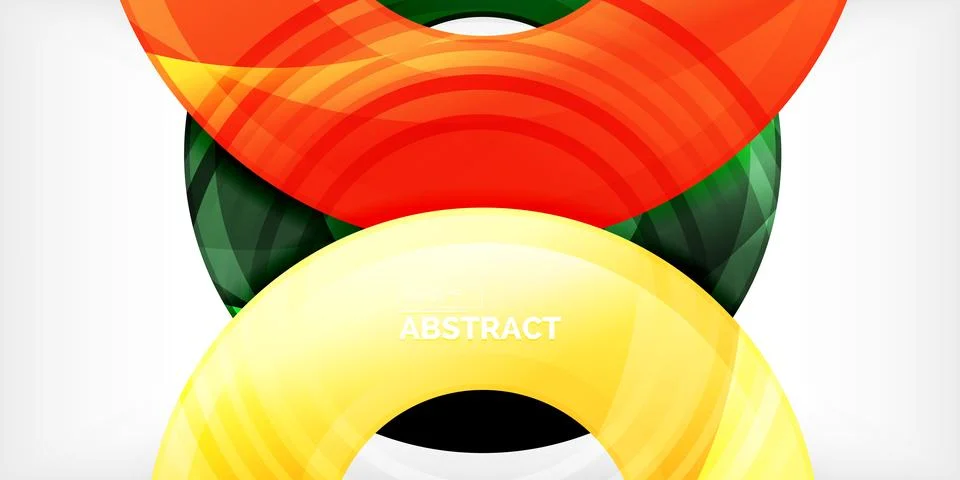 Circles, round elements, ring shapes premium background. Vector Illustration For イラスト素材