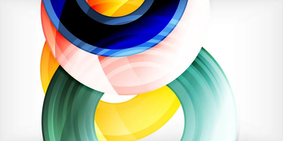 Circles, round elements, ring shapes premium background. Vector Illustration For Stock Illustration