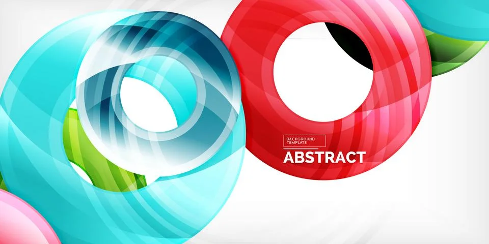 Circles, round elements, ring shapes premium background. Vector Illustration For イラスト素材