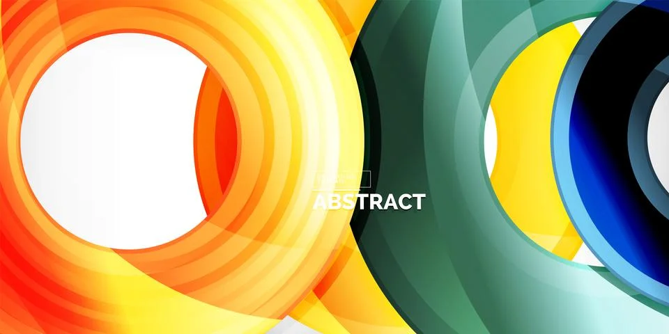Circles, round elements, ring shapes premium background. Vector Illustration For イラスト素材