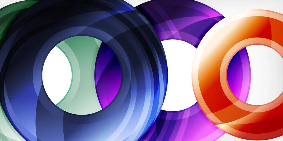 Circles, round elements, ring shapes premium background. Vector Illustration For Stock Illustration
