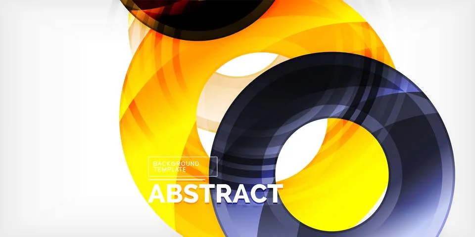 Circles, round elements, ring shapes premium background. Vector Illustration For Illustrazione stock