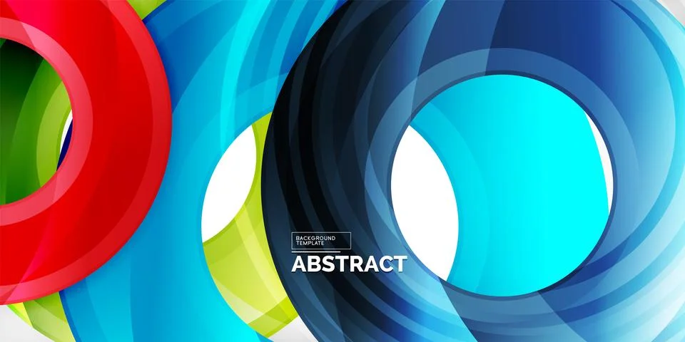 Circles, round elements, ring shapes premium background. Vector Illustration For イラスト素材