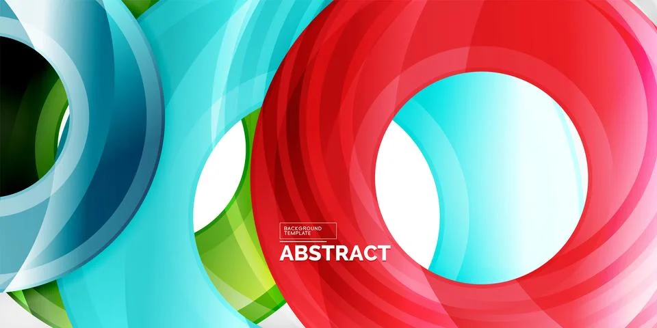 Circles, round elements, ring shapes premium background. Vector Illustration For Illustrazione stock