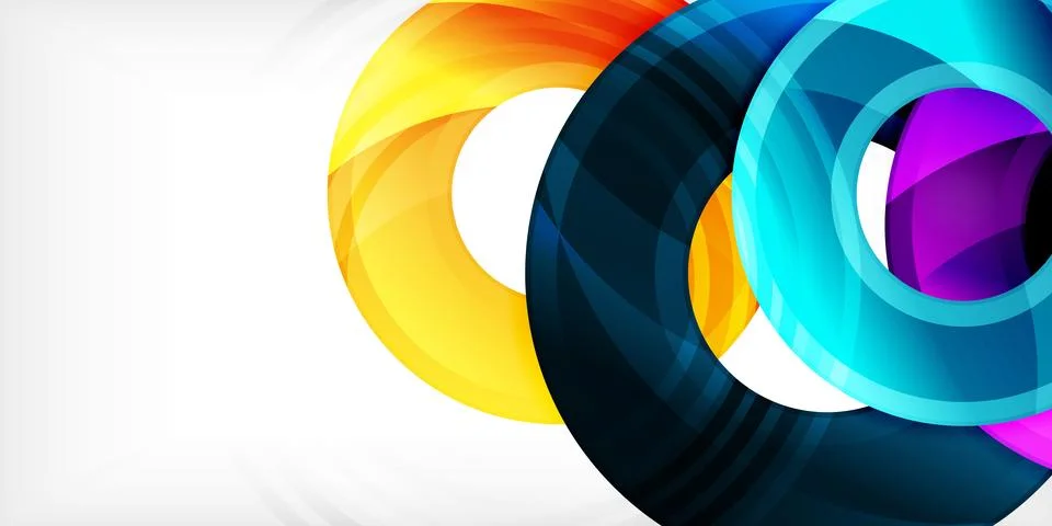Circles, round elements, ring shapes premium background. Vector Illustration For 스톡 일러스트