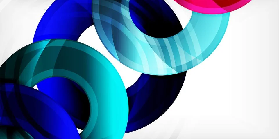 Circles, round elements, ring shapes premium background. Vector Illustration For Stock Illustration