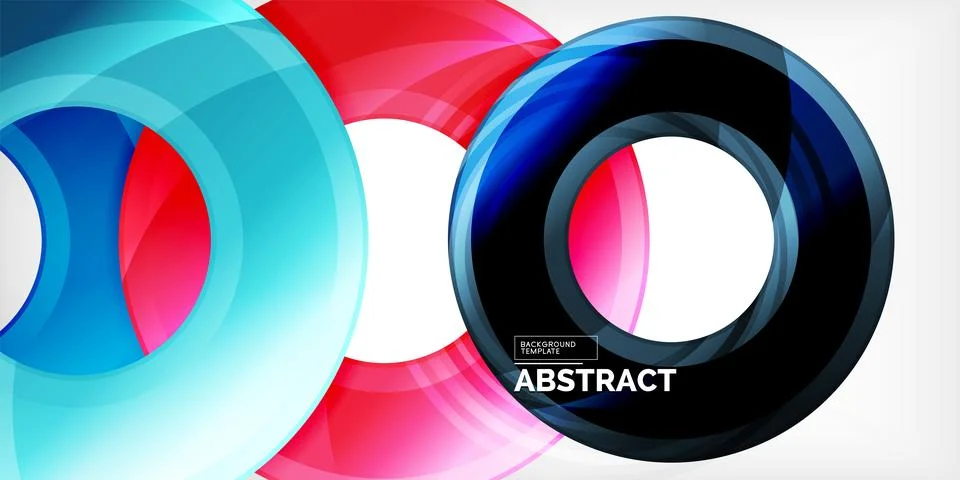 Circles, round elements, ring shapes premium background. Vector Illustration For Illustrazione stock