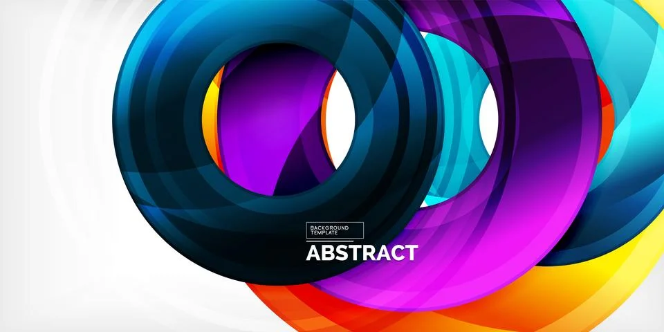 Circles, round elements, ring shapes premium background. Vector Illustration For 스톡 일러스트