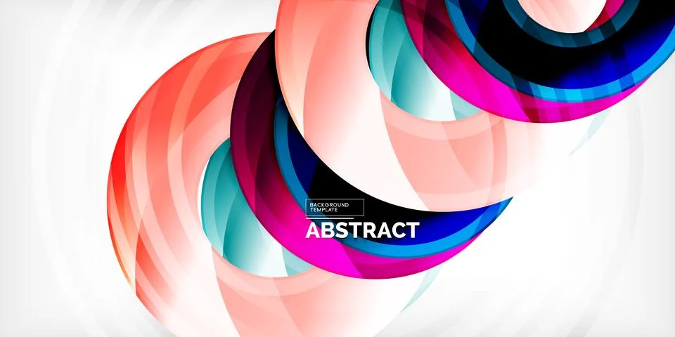 Circles, round elements, ring shapes premium background. Vector Illustration For Illustrazione stock