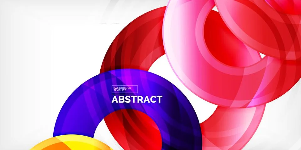 Circles, round elements, ring shapes premium background. Vector Illustration For 스톡 일러스트