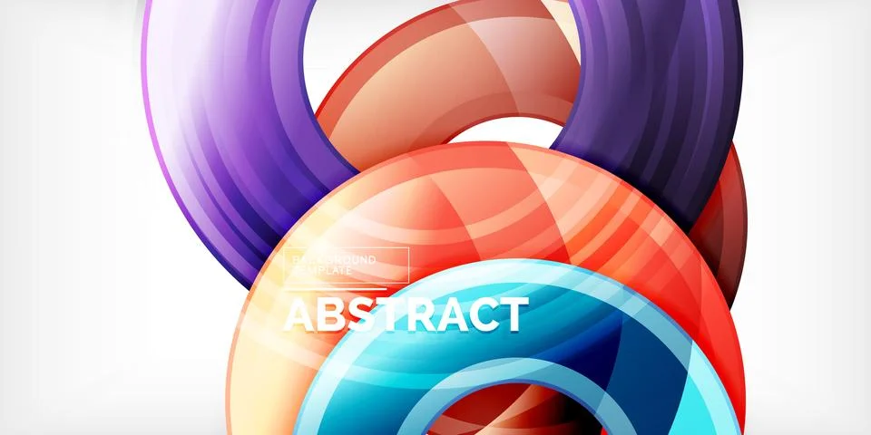 Circles, round elements, ring shapes premium background. Vector Illustration For Illustrazione stock