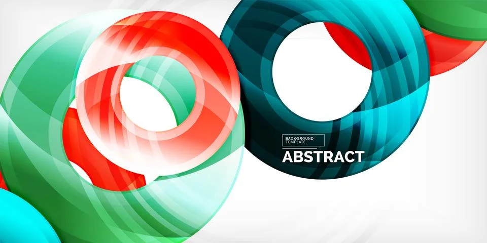 Circles, round elements, ring shapes premium background. Vector Illustration For Illustrazione stock