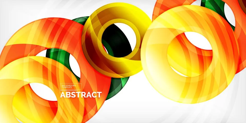 Circles, round elements, ring shapes premium background. Vector Illustration For Stock Illustration