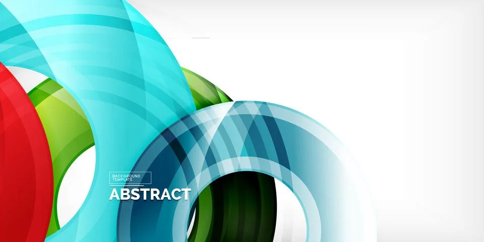Circles, round elements, ring shapes premium background. Vector Illustration For イラスト素材