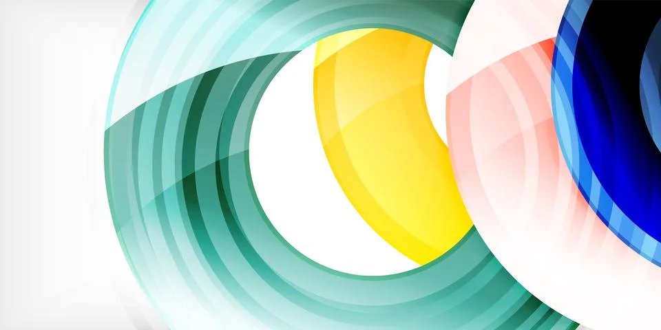 Circles, round elements, ring shapes premium background. Vector Illustration For イラスト素材