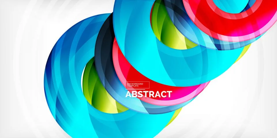 Circles, round elements, ring shapes premium background. Vector Illustration For Illustrazione stock