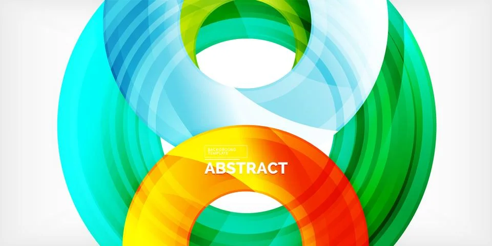 Circles, round elements, ring shapes premium background. Vector Illustration For Illustrazione stock
