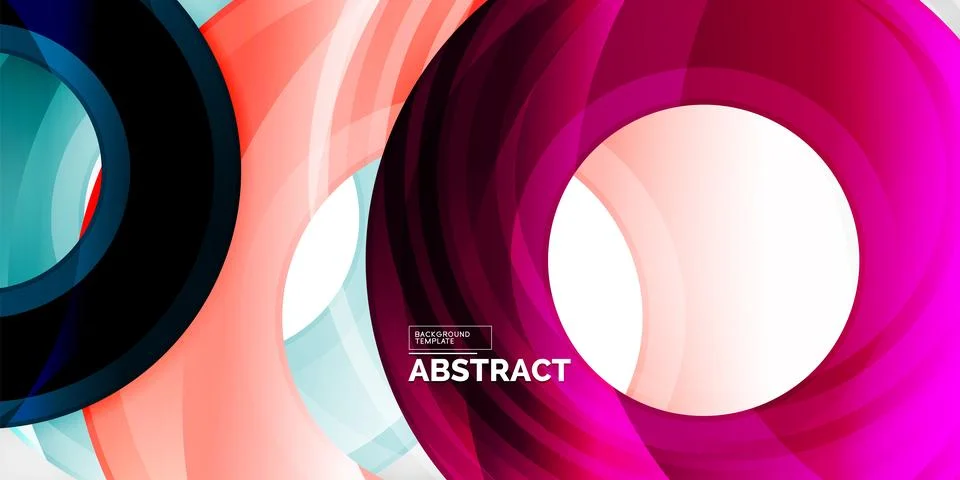 Circles, round elements, ring shapes premium background. Vector Illustration For Illustrazione stock