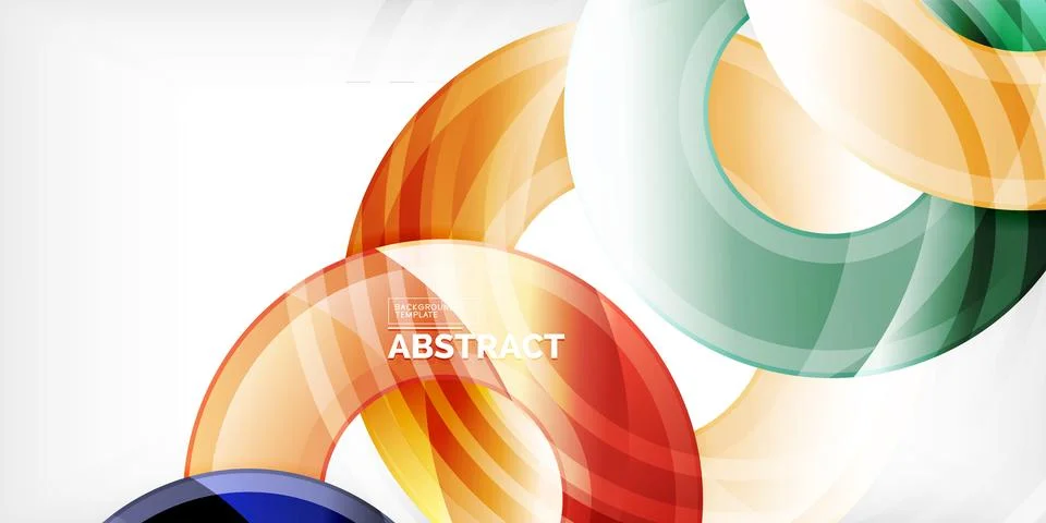 Circles, round elements, ring shapes premium background. Vector Illustration For Stock Illustration