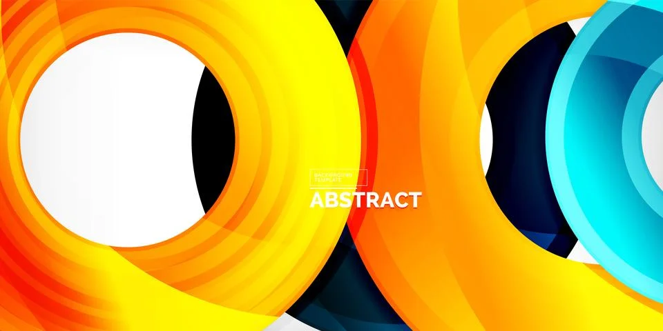 Circles, round elements, ring shapes premium background. Vector Illustration For Illustrazione stock